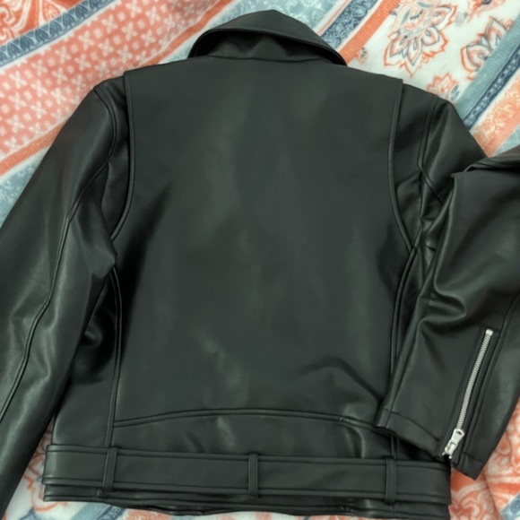 SOLD ⭐️Rebecca Minkoff Black Moto Jacket L - Picture 3 of 8